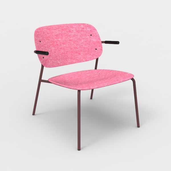 De Vorm Hale PET Felt Lounge Chair Armrests nojatuoli - Image 10