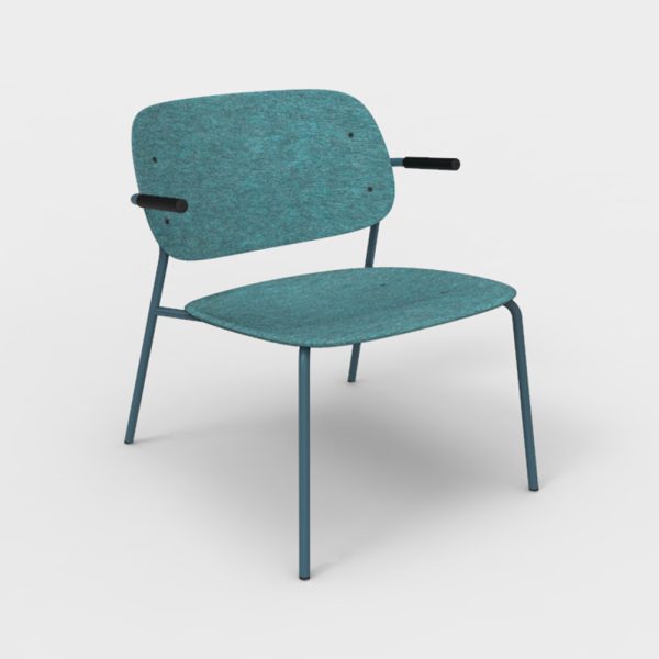 De Vorm Hale PET Felt Lounge Chair Armrests nojatuoli - Image 11