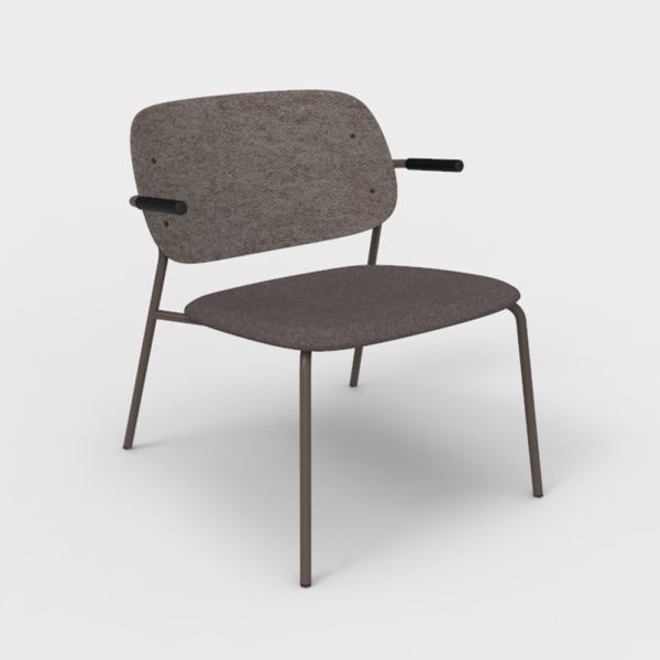 De Vorm Hale PET Felt Lounge Chair Armrests istuinverhoiltu nojatuoli - Image 3