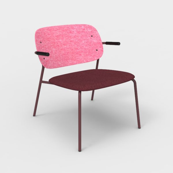 De Vorm Hale PET Felt Lounge Chair Armrests istuinverhoiltu nojatuoli - Image 10