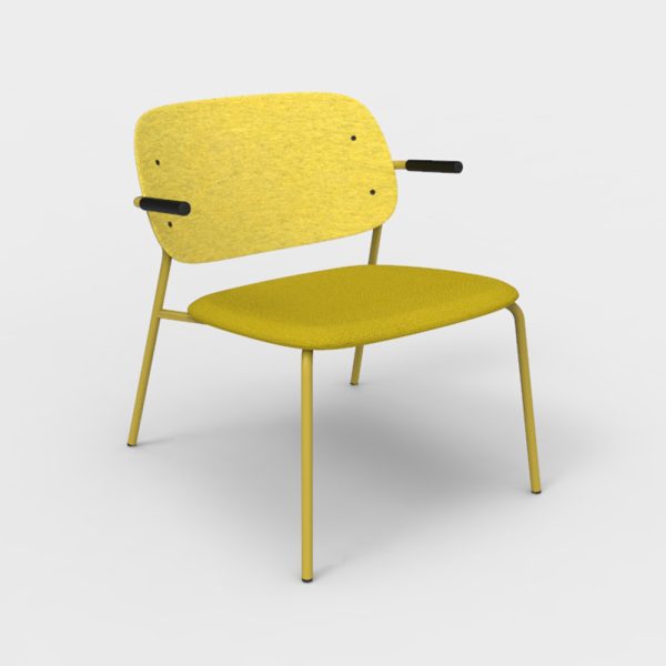 De Vorm Hale PET Felt Lounge Chair Armrests istuinverhoiltu nojatuoli - Image 12