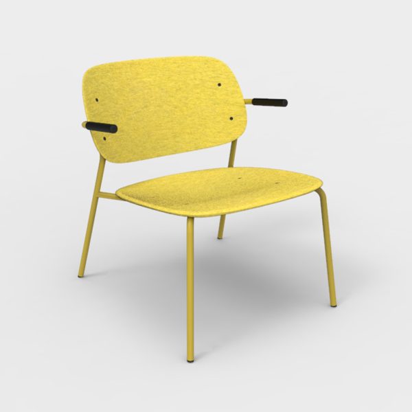De Vorm Hale PET Felt Lounge Chair Armrests nojatuoli - Image 12