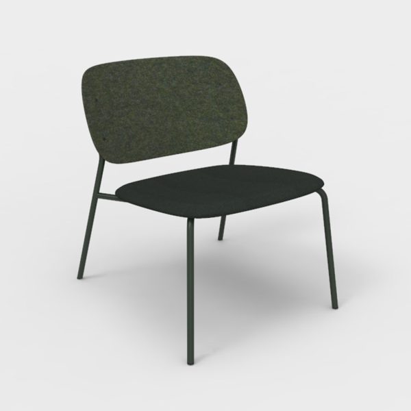 De Vorm Hale PET Felt Lounge Chair istuinverhoiltu nojatuoli - Image 4