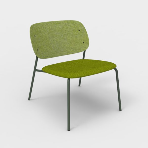 De Vorm Hale PET Felt Lounge Chair istuinverhoiltu nojatuoli - Image 6