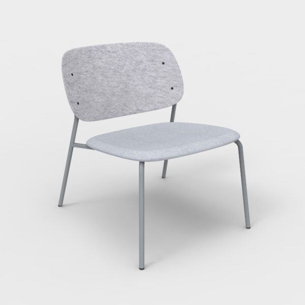 De Vorm Hale PET Felt Lounge Chair istuinverhoiltu nojatuoli - Image 7