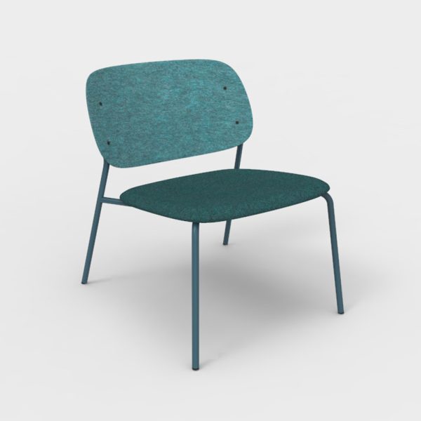 De Vorm Hale PET Felt Lounge Chair istuinverhoiltu nojatuoli - Image 11