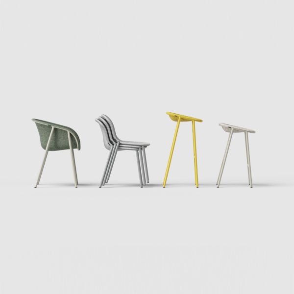 De Vorm LJ 1 PET Felt Armchair tuoli - Image 16