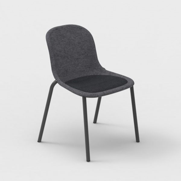 De Vorm LJ 2 PET Felt Stack Chair istuinverhoiltu tuoli - Image 5