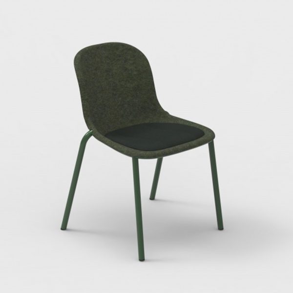 De Vorm LJ 2 PET Felt Stack Chair istuinverhoiltu tuoli - Image 4