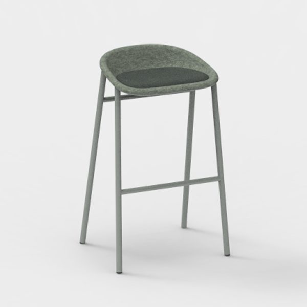De Vorm LJ 3 PET Felt Bar Stool istuinverhoiltu korkea baarijakkara - Image 9