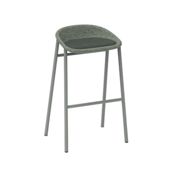 De Vorm LJ 3 PET Felt Bar Stool istuinverhoiltu korkea baarijakkara