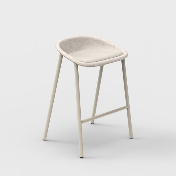 De Vorm LJ 4 PET Felt Counter Stool istuinverhoiltu matala baarijakkara - Image 2