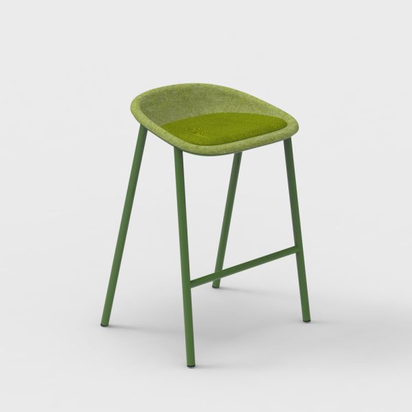 De Vorm LJ 4 PET Felt Counter Stool istuinverhoiltu matala baarijakkara - Image 6