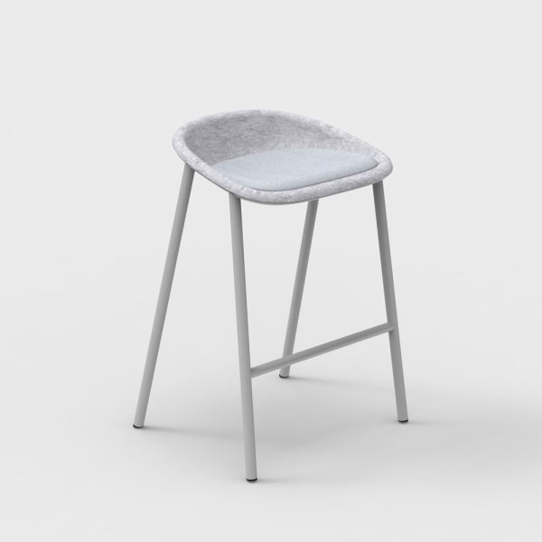 De Vorm LJ 4 PET Felt Counter Stool istuinverhoiltu matala baarijakkara - Image 7