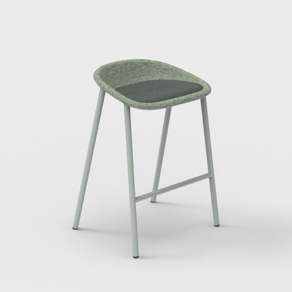 De Vorm LJ 4 PET Felt Counter Stool istuinverhoiltu matala baarijakkara - Image 9