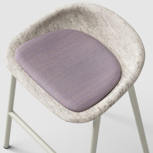 De Vorm LJ 4 PET Felt Counter Stool istuinverhoiltu matala baarijakkara - Image 13