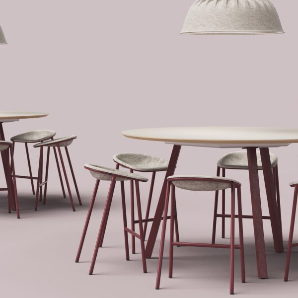 De Vorm LJ 4 PET Felt Counter Stool matala baarijakkara - Image 23