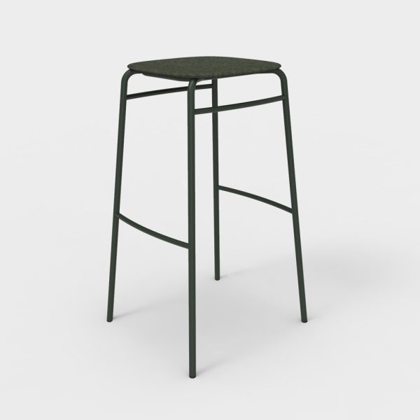 De Vorm Twist PET Felt Bar Stool korkea baarijakkara - Image 4