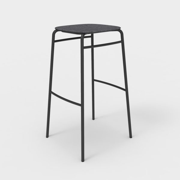 De Vorm Twist PET Felt Bar Stool korkea baarijakkara - Image 5