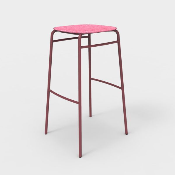 De Vorm Twist PET Felt Bar Stool korkea baarijakkara - Image 10