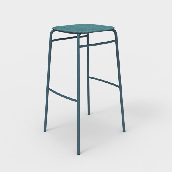 De Vorm Twist PET Felt Bar Stool korkea baarijakkara - Image 11