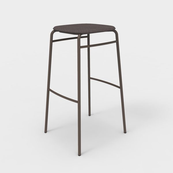 De Vorm Twist PET Felt Bar Stool istuinverhoiltu korkea baarijakkara - Image 3