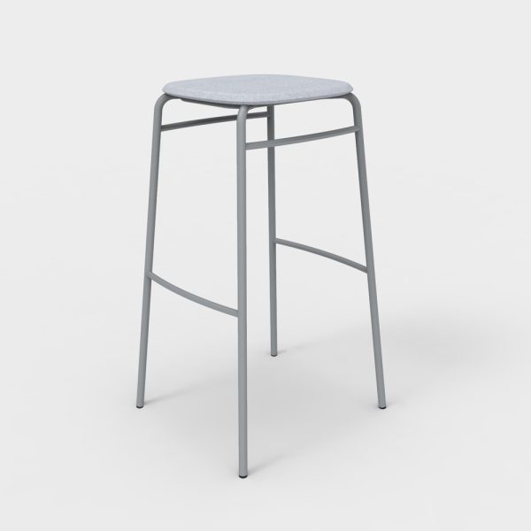 De Vorm Twist PET Felt Bar Stool istuinverhoiltu korkea baarijakkara - Image 7