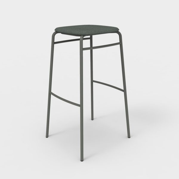 De Vorm Twist PET Felt Bar Stool istuinverhoiltu korkea baarijakkara - Image 9