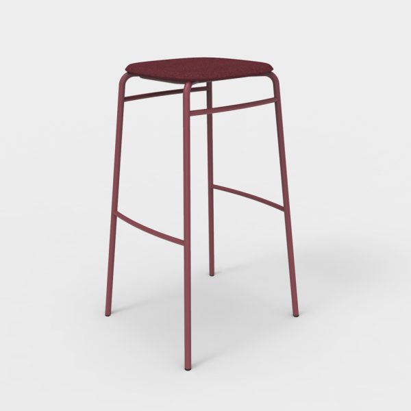 De Vorm Twist PET Felt Bar Stool istuinverhoiltu korkea baarijakkara - Image 10