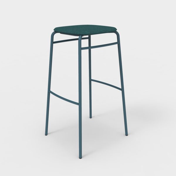 De Vorm Twist PET Felt Bar Stool istuinverhoiltu korkea baarijakkara - Image 11