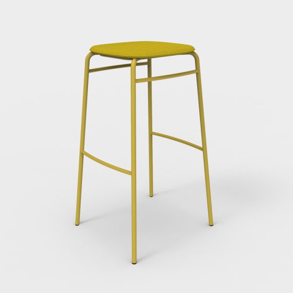 De Vorm Twist PET Felt Bar Stool istuinverhoiltu korkea baarijakkara - Image 12