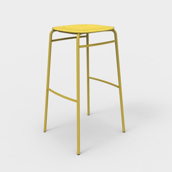 De Vorm Twist PET Felt Bar Stool korkea baarijakkara - Image 12