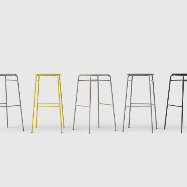 De Vorm Twist PET Felt Bar Stool korkea baarijakkara - Image 15