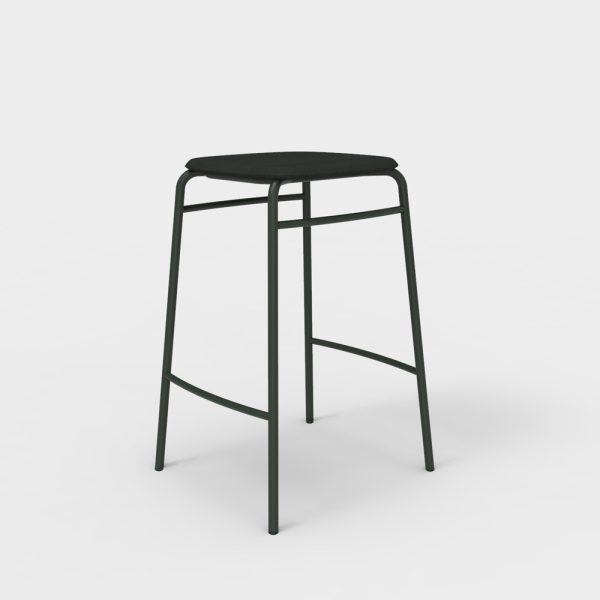 De Vorm Twist PET Felt Counter Stool istuinverhoiltu matala baarijakkara - Image 4