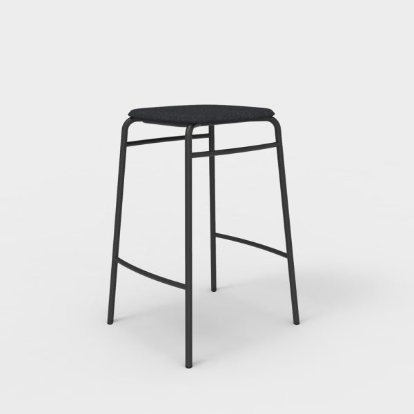 De Vorm Twist PET Felt Counter Stool istuinverhoiltu matala baarijakkara - Image 5