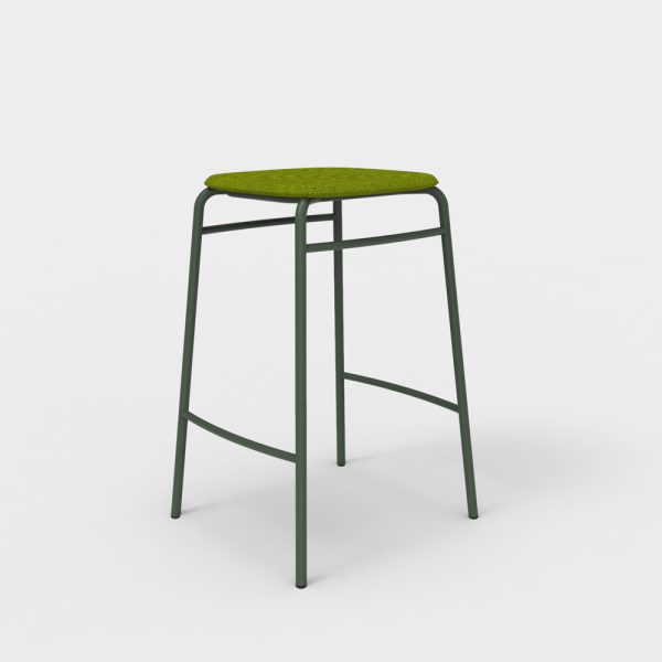 De Vorm Twist PET Felt Counter Stool istuinverhoiltu matala baarijakkara - Image 6