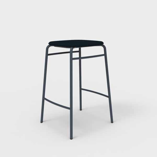 De Vorm Twist PET Felt Counter Stool istuinverhoiltu matala baarijakkara - Image 8