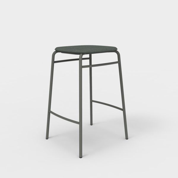De Vorm Twist PET Felt Counter Stool istuinverhoiltu matala baarijakkara - Image 9