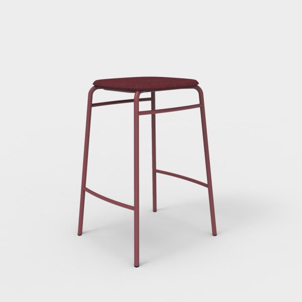 De Vorm Twist PET Felt Counter Stool istuinverhoiltu matala baarijakkara - Image 10