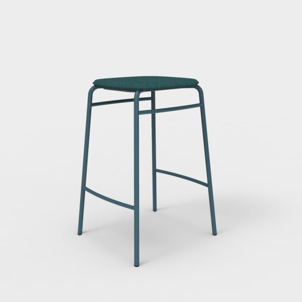 De Vorm Twist PET Felt Counter Stool istuinverhoiltu matala baarijakkara - Image 11