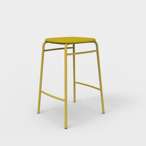 De Vorm Twist PET Felt Counter Stool istuinverhoiltu matala baarijakkara - Image 12