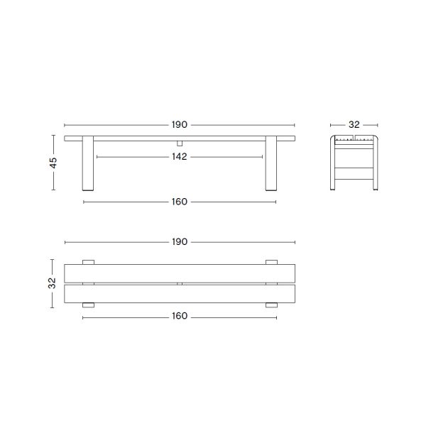 Hay Weekday Bench 190