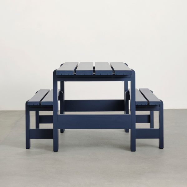 Hay Weekday Bench Table Steel blue
