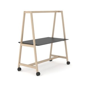 Narbutas Nova Wood Multipurpose Table High HPL korkea pöytä pyörillä