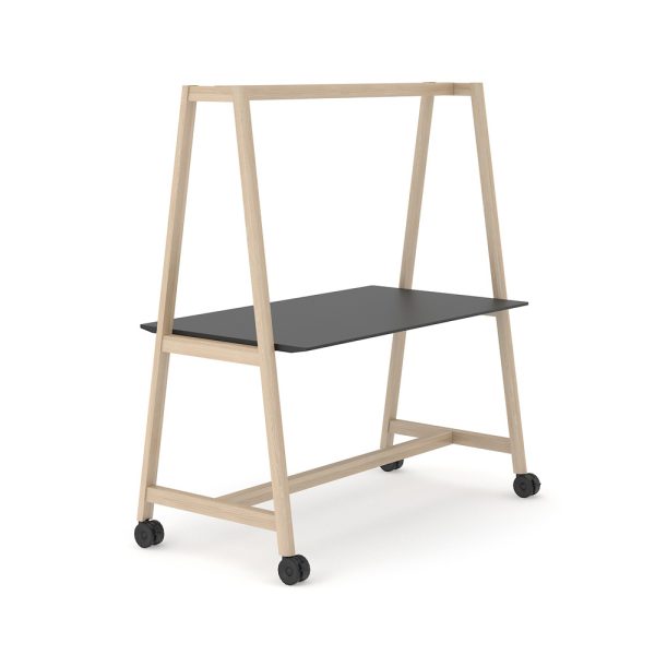 Narbutas Nova Wood Multipurpose Table High HPL korkea pöytä pyörillä