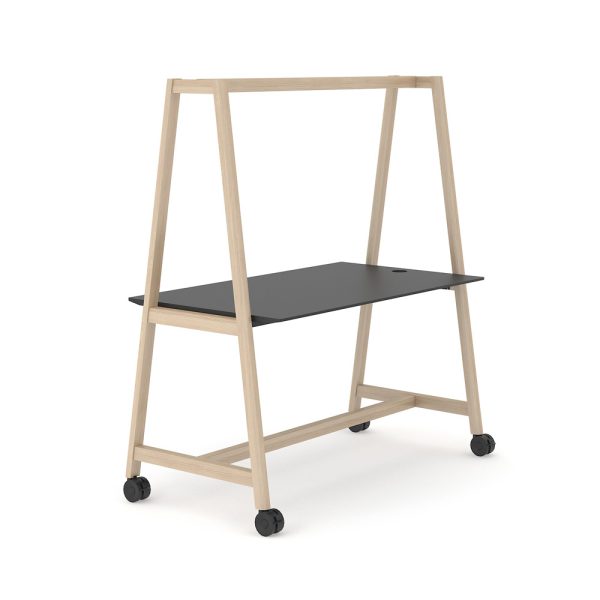Narbutas Nova Wood Multipurpose Table High HPL korkea pöytä pyörillä - Image 2