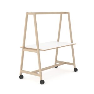 Narbutas Nova Wood Multipurpose Table High korkea pöytä pyörillä