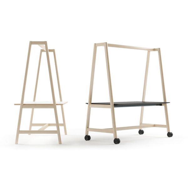 Narbutas Nova Wood Multipurpose Table HPL pöytä pyörillä - Image 3