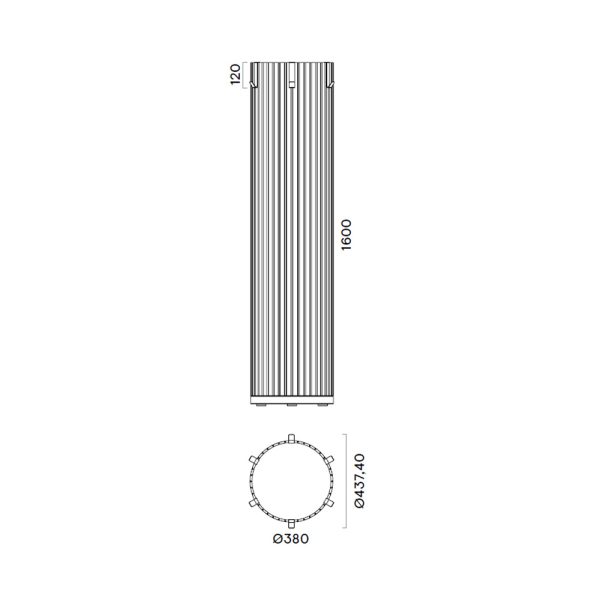 Narbutas Parthos Acoustic Column Hooks akustinen pylväs / naulakko - Image 4