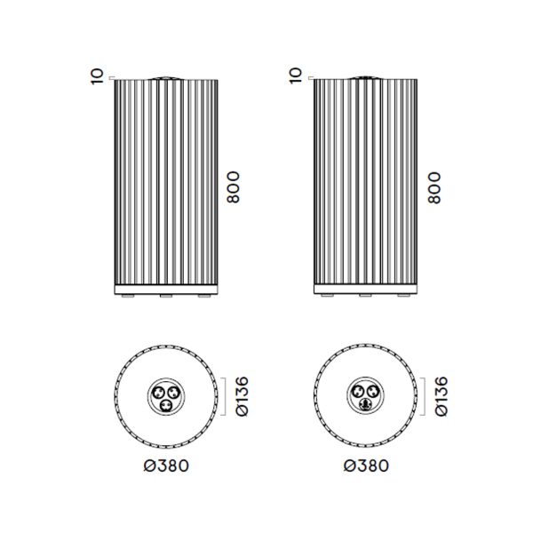 Narbutas Parthos Acoustic Column akustinen pylväs pistorasioilla - Image 3